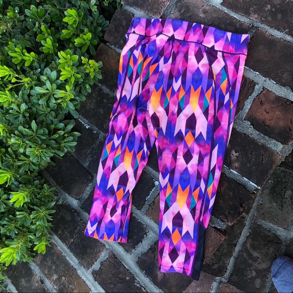 Reebok Pink & purple leggings size small - Picture 2 of 5